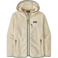 Patagonia Damen Retro Pile Hoody - S - Natural w/Ellwood Green