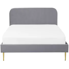 Beliani Flayat 140 x 200 cm Grau/Gold