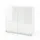 Vladon Logan 82 x 78 x 37 cm Weiß matt/Weiß Hochglanz