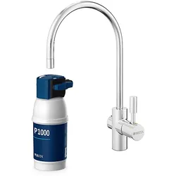 BRITA Wasserhahn mypure P1 Küchenarmatur mit Wasserfiltration, Chrom glänzend