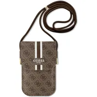 GUESS Torebka Universell Handy Tasche Umhängetasche 4G Stripes Braun