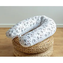 LOOLAY Stillkissen 170 cm Floral Braun/Weiß