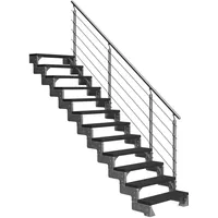 DOLLE Außentreppe Gardentop 234-286 cm WPC