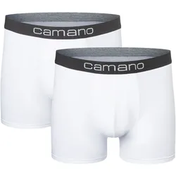 2er Pack camano Men comfort BCI cotton Boxershorts 1000 - white L