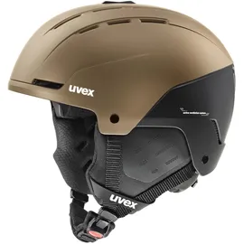 Uvex Stance Skihelm für Damen und Herren - individuelle Größenanpassung - optimierte Belüftung - Brown-Black matt