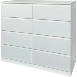 Hti-Living HTI-Living, Kommode + Sideboard, Kommode 8 Schubladen Thekla Weiss