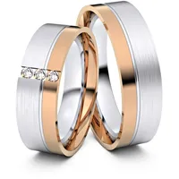 Trauringe Bocholt 750er Weifl-/Rotgold - 4449