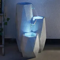 Festive Lights Solar White Serenity Cascading Brunnen LED Wasserspiel, SL122