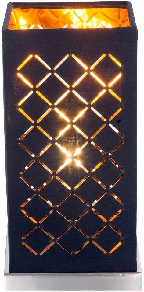 Tisch Leuchte dimmbar Wohn Zimmer Fernbedienung Lampe schwarz gold im Set inkl. RGB LED Leuchtmittel