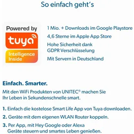 Unitec WIFI Zwischenstecker Weiß