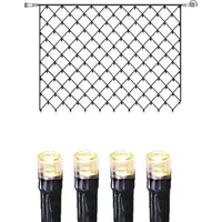 Star Trading Lichterkettennetz LED 2x1,5 m Schwarz warmweiß