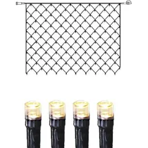 Star Trading Lichterkettennetz LED 2x1,5 m Schwarz warmweiß