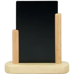 Securit® elegante kleine Tafelkreidetafel - Holz mit lackiertem Buchenfinish