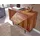 FineBuy Massivholz Design Sideboard Sheesham Kommode mit 2 Türen Retro Design Metall schwarz