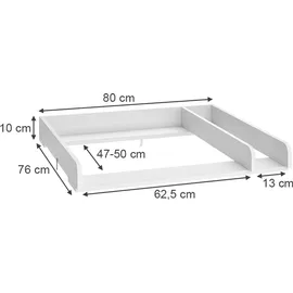 Vicco Wicko, Weiß, 80 x 76 cm mit Teilung, Model 54278 - Weiß
