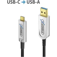 FIBERX USB-C 5 m Schwarz