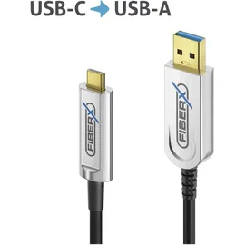 FIBERX USB-C 5 m Schwarz