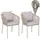 Proregal Gartenstuhl 75 x 55 x 55 cm grau 2 St.