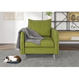 s-style möbel Sessel Azalea Luxusmikrofaser 0 x 0 x 0 cm Grün