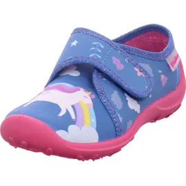 Fischer Markenschuh Einhorn Hausschuh Blau 26