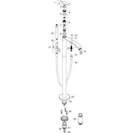 Hansgrohe Vivenis bodenstehend, mattschwarz