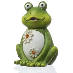 MARELIDA Gartenfigur Frosch Freddi Tierfigur für Beet Gartendeko H: 16cm grün