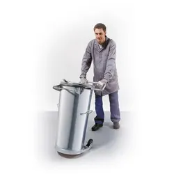 System-Mülleimer, fahrbar, ohne Bügel, 110 Liter Volumen