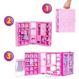 Mattel Barbie Traumkleiderschrank mit Puppe