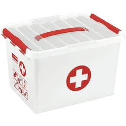 helit Aufbewahrungsbox 22L - weiß/rot