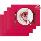 Westmark Platzsets Coolorista rot 32,5 x 45,0 cm, 4 St.