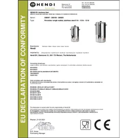 HENDI Kaffeebereiter 6L Silber