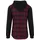 URBAN CLASSICS Hooded Ed Flanell Sweat Leeve Hemd Black / Bordeaux / Black L