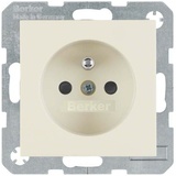 Berker Steckdose mit Schutzkontaktstift, weiß glänzend (6768768982)
