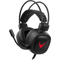 Varr VH6020B Over-Ear Gaming-Kopfhörer mit Mikrofon und LED-Hintergrundbeleuchtung Schwarz