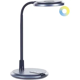 Beliani LED Schreibtischlampe COLUMBA Verstellbar Metall Schwarz