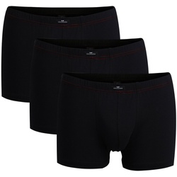 Götzburg Herren Pants 3er Pack - Single Jersey, Unterwäsche Set, Cotton Stretch Schwarz XXL