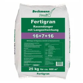 BECKMANN Rasendünger Fertigran NPK 16+7+16 mit Langzeitwirkung 25 kg