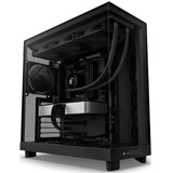 NZXT H6 Flow Black, Schwarz Glasfenster