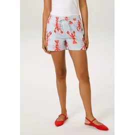 Aniston CASUAL Shorts gestreift/rot 42