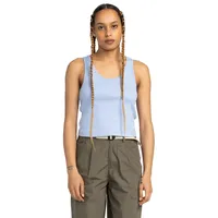 Element Tanktop "Yarnhill", Damen, Gr. L, blau (blau heron), Obermaterial: 95% Baumwolle, 5% Elasthan., Tops Tanktop