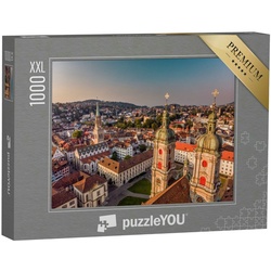 puzzleYOU Puzzle Puzzle 1000 Teile XXL „Wunderschöner Blick über St. Gallen, Schweiz“, 1000 Puzzleteile, puzzleYOU-Kollektionen Schweiz
