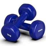 Vinyl Hanteln Paar I Kurzhanteln Gewichte ideal für Fitness Gymnastik Aerobic Pilates 0,5 kg – 10 kg I Kurzhantel 2er Set in versch. Farben und Gewichten