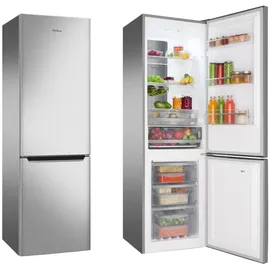 Amica KGCN 388 145 E Kühl-Gefrierkombination (250 l, 1810 mm hoch, Edelstahl)