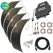 myvoltaics MyUltraleicht Balkonkraftwerk 1240 Watt mit 4 Modulen nur je 5kg