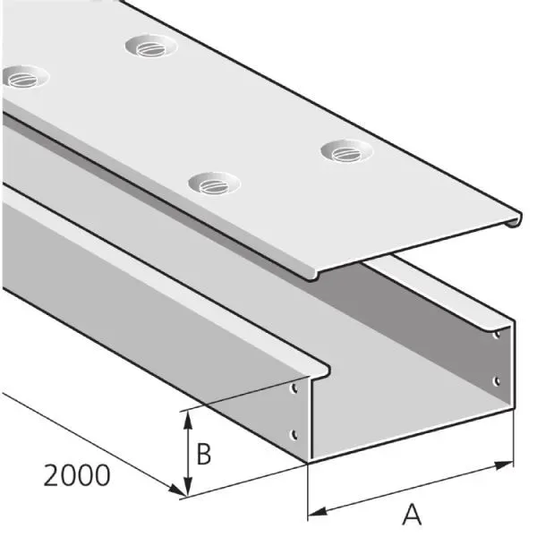 Pflitsch Kabelkanal-Körper+Deckel KD20 100/100