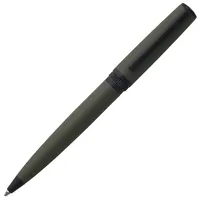 HUGO BOSS Kugelschreiber Gear mit Gravur (dunkelgrün) | Aus Messing - Modernes Design | SKU: HSC9744T | Drehkugelschreiber | Kuli | Schreibgerät | DHL