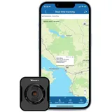 TKMARS 4G GPS Tracker, Mini GPS Ortungsgerät in Echtzeit weltweit, GPS Peilsender für Auto, Kinder, Senioren, Koffer, mit magnetischer Rückseite und Clip, benutzerdefinierte Alarmmeldungen, APP & Web