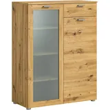 INOSIGN Highboard »Onex, Breite 90 cm, mit Glastür, vielseitig einsetzbar«, in verschiedenen Farben, Kommode, Schrank, Anrichte, braun