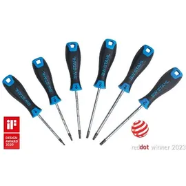 SWSTAHL T-Profil Schraubendreher Satz I T10-T15-T20-T25-T27-T30 mm I TX Schraubenzieher Set I Extra lang I Werkzeug Set 6-teilig