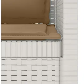 vidaXL 1-Sitzer Sessel 1 x 1 x 1 cm weiß